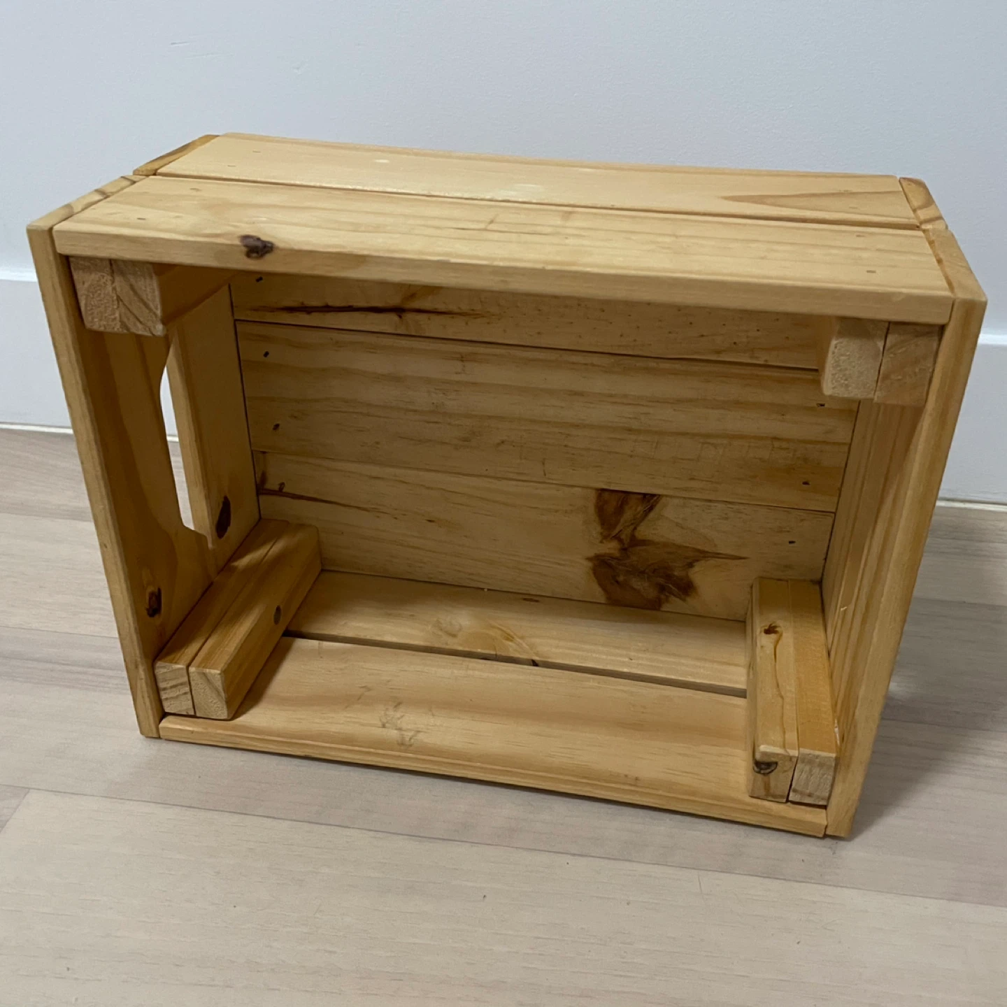 IKEA Small Knagglig Pine Crate - photo 3