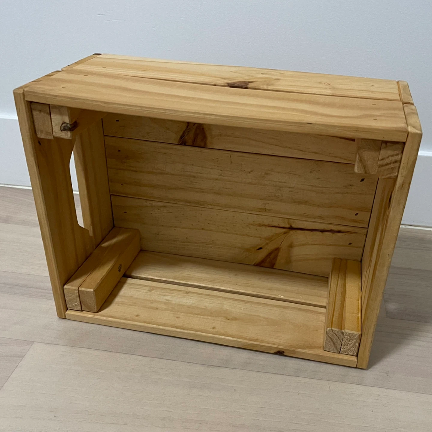 IKEA Small Knagglig Pine Crate - photo 2