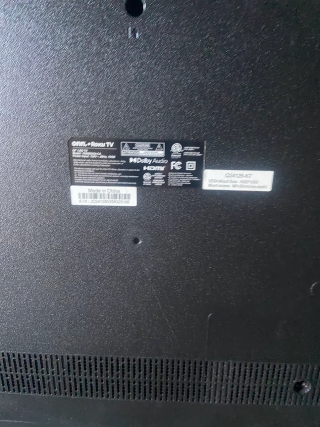 Onn. 58" LED Roku TV - photo 2
