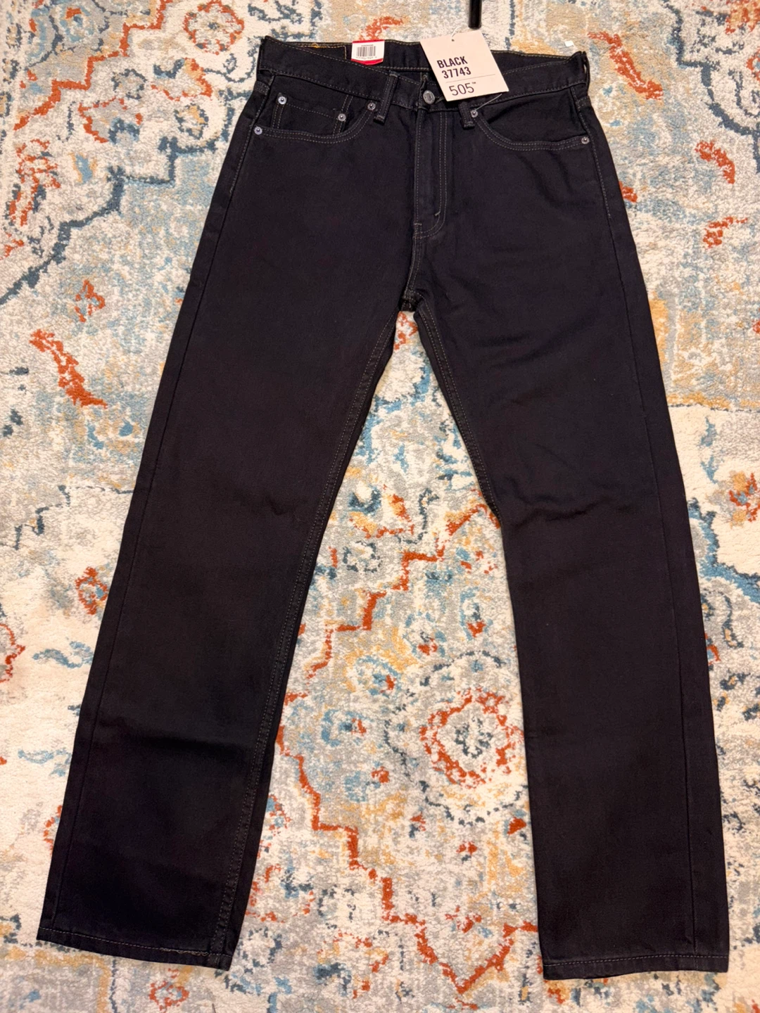Levi's 505 Regular Fit Black Jeans - photo 3