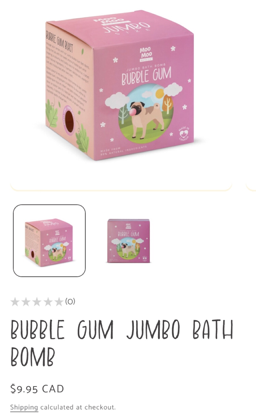 Moomoo BathCo- 3 Jumbo Bath Bombs - Vegan, Natural, Kid-friendly - photo 3