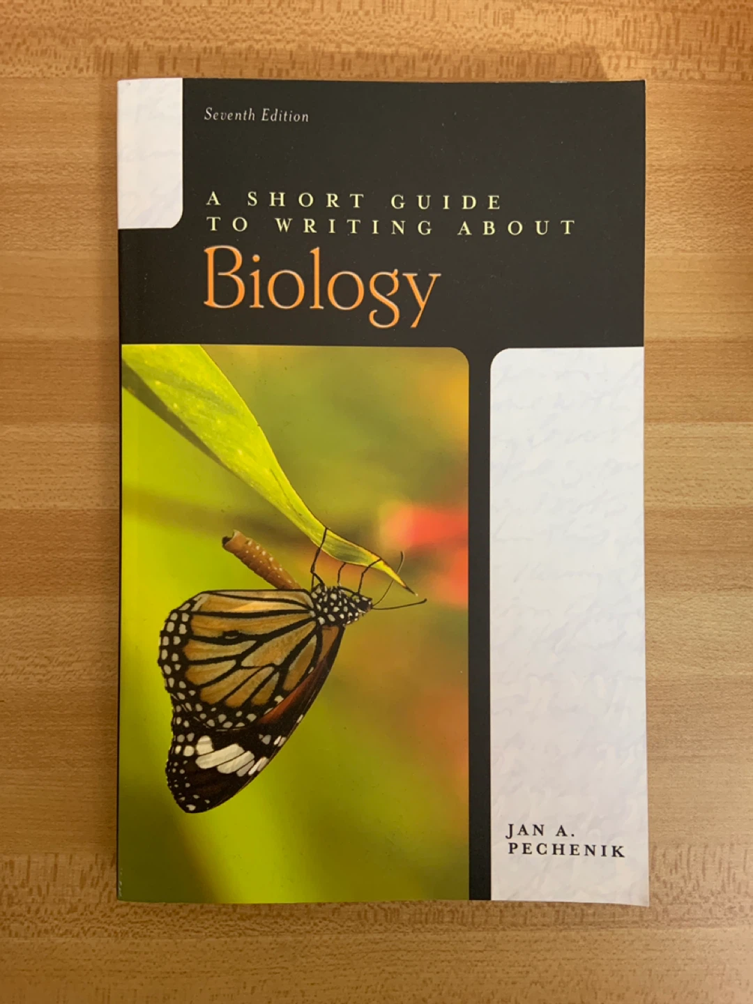Writing About Biology 7th Edition Jan A Pechenik Textbook