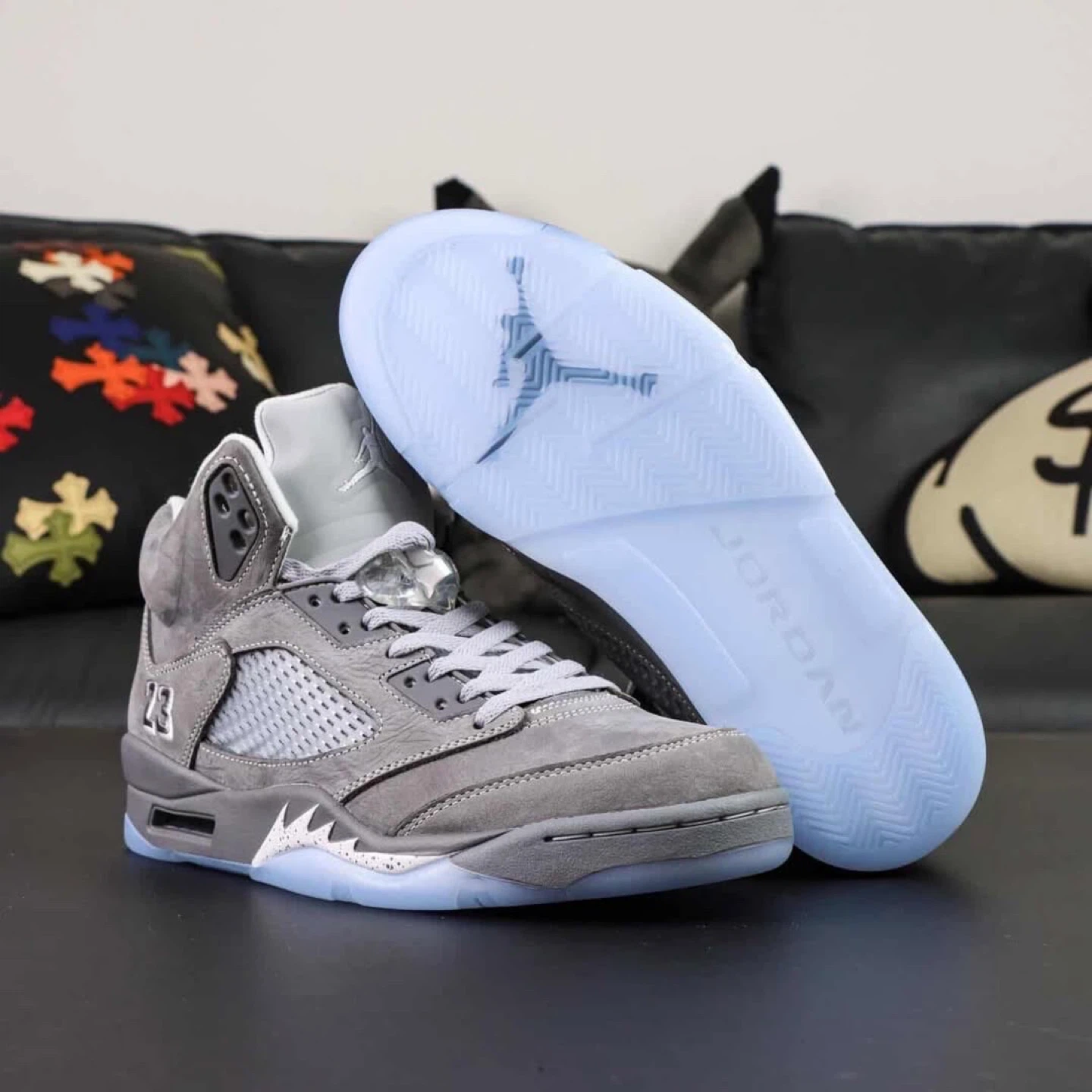 Air Jordan 5 Retro Cool Grey Sneakers - photo 3