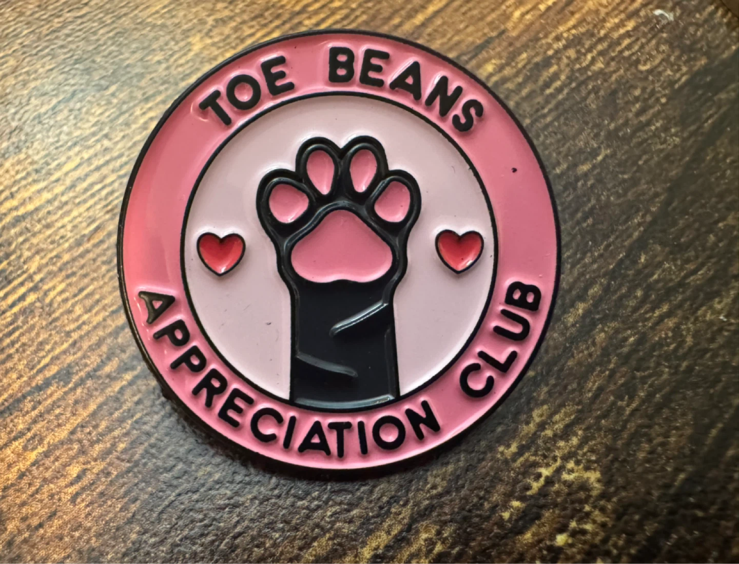 Toe Beans Appreciation Club Enamel Pin