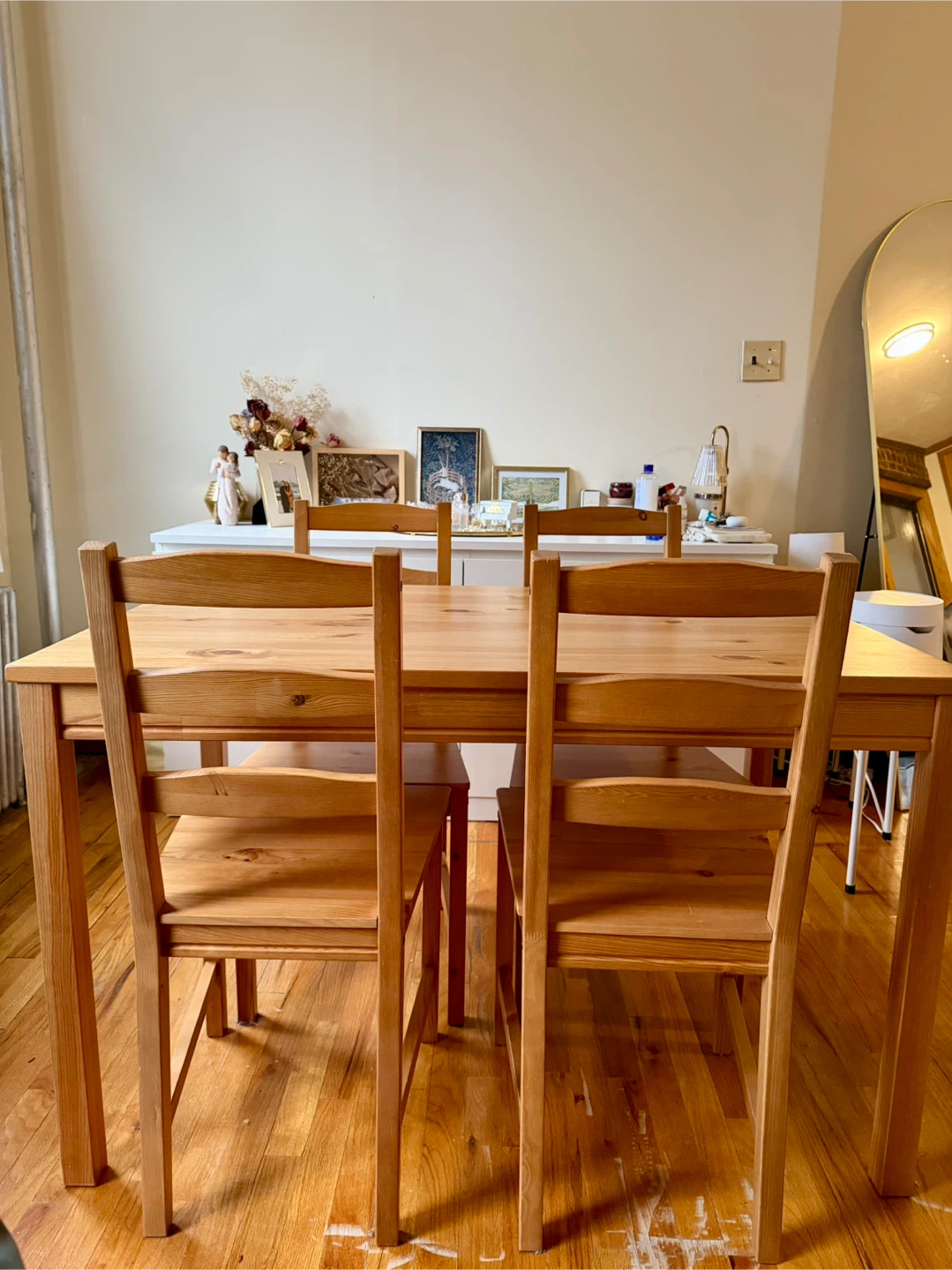 IKEA Wooden Dining Table and 4 Chairs - photo 3