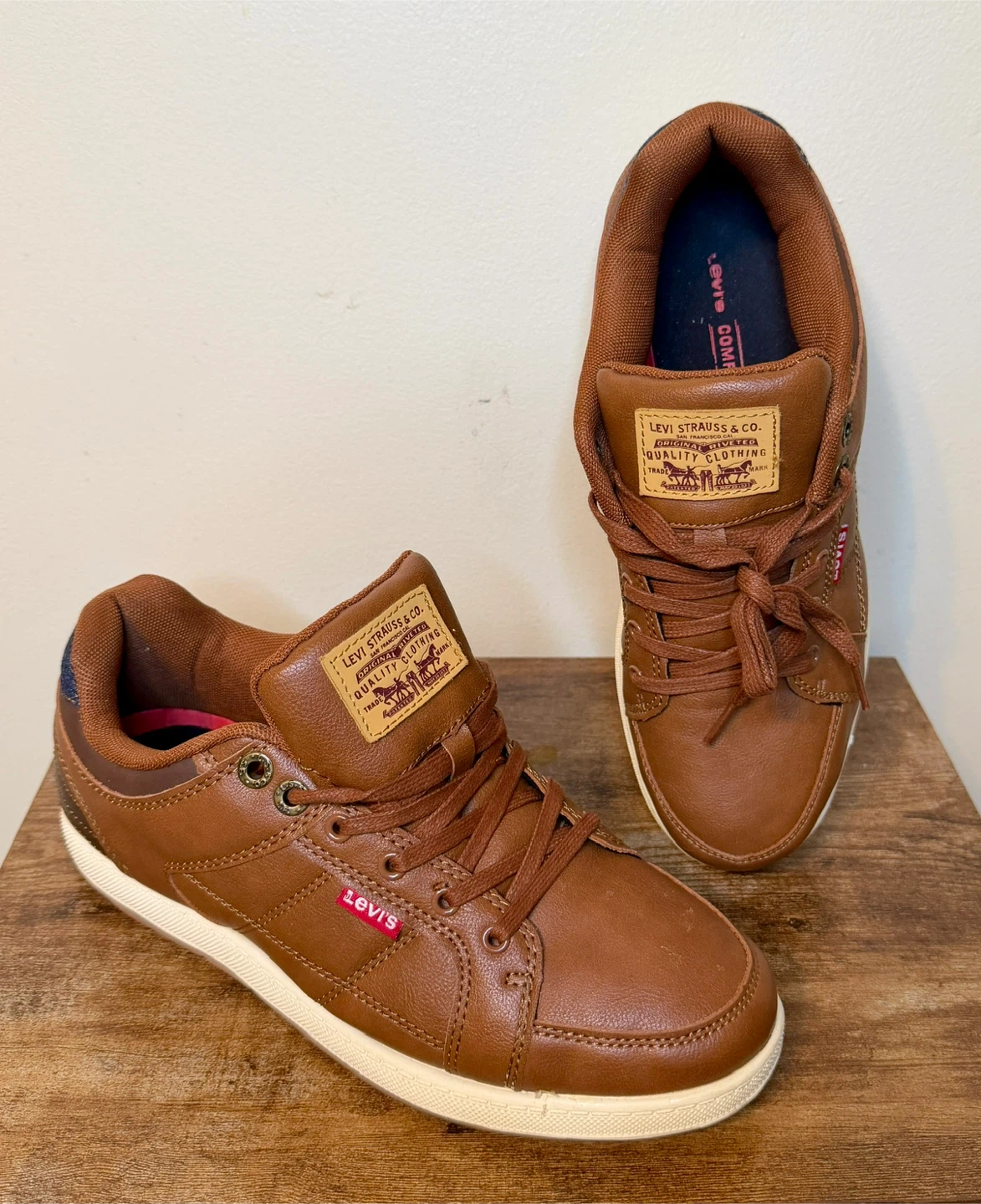 Levi's Brown Leather Sneakers