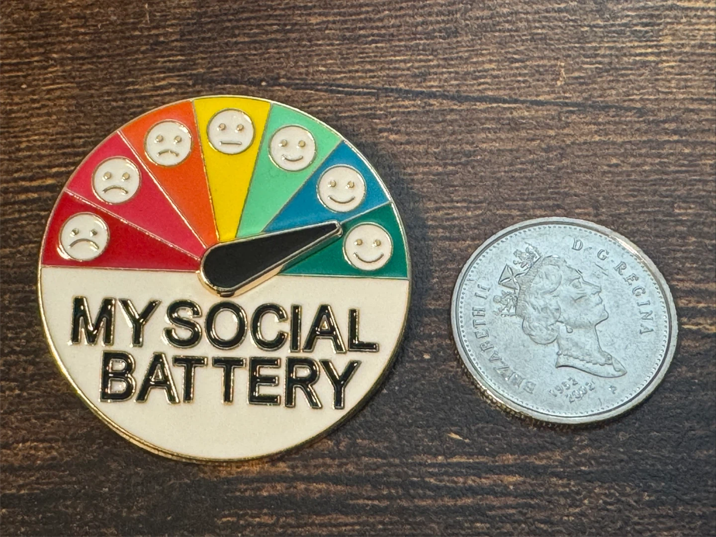 My Social Battery Enamel Pins (2 piece set) - photo 3