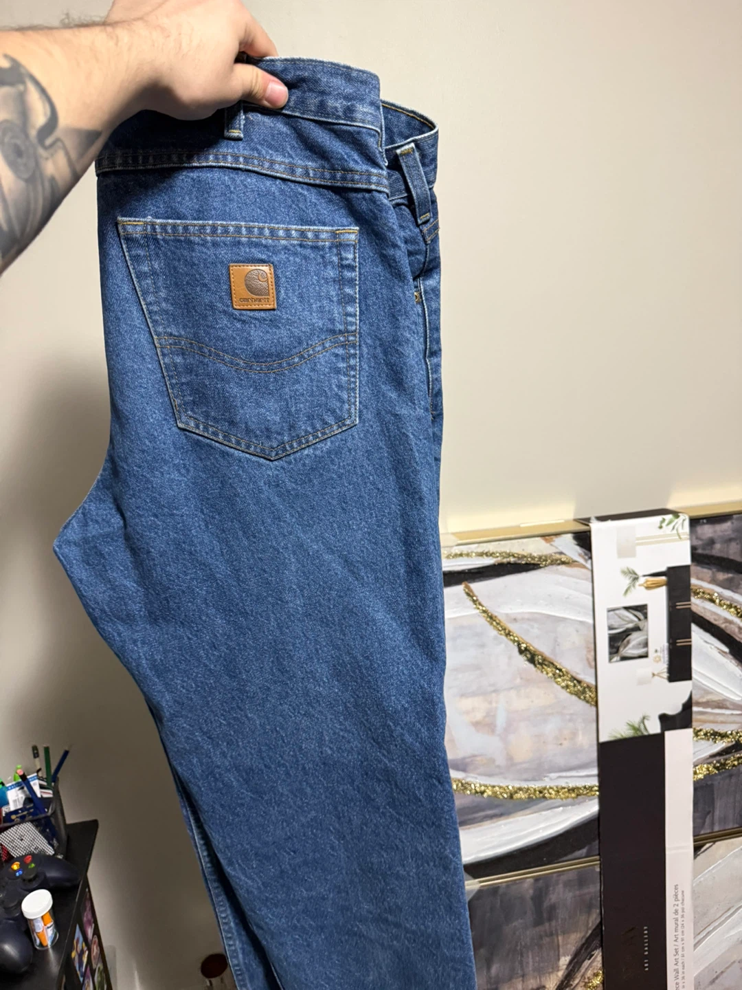 Carhartt Men's Blue Denim Jeans 36x30 - photo 2