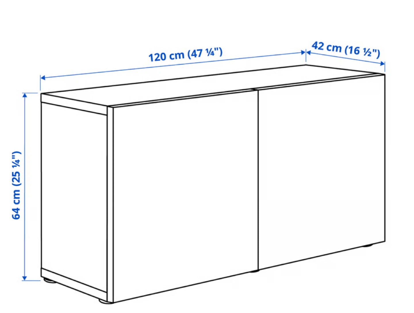 BESTÅ Wall-mounted cabinet combination, white/Lappviken white - photo 4