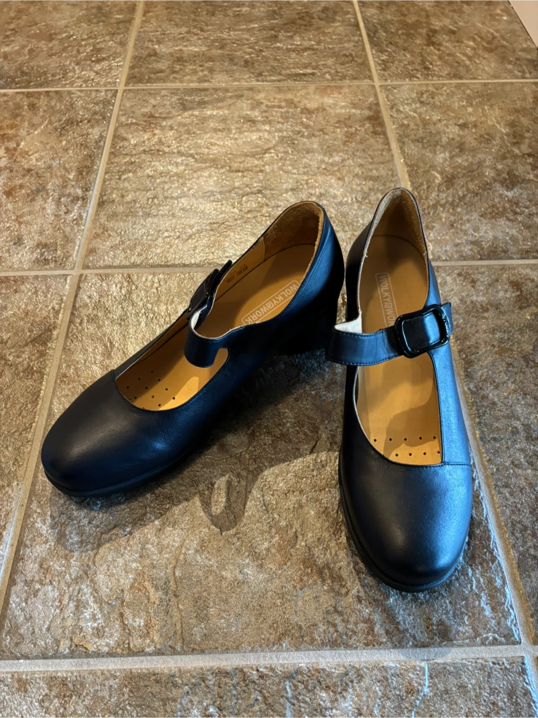 Wolky@work Mary Jane Shoes - Navy Leather - photo 2