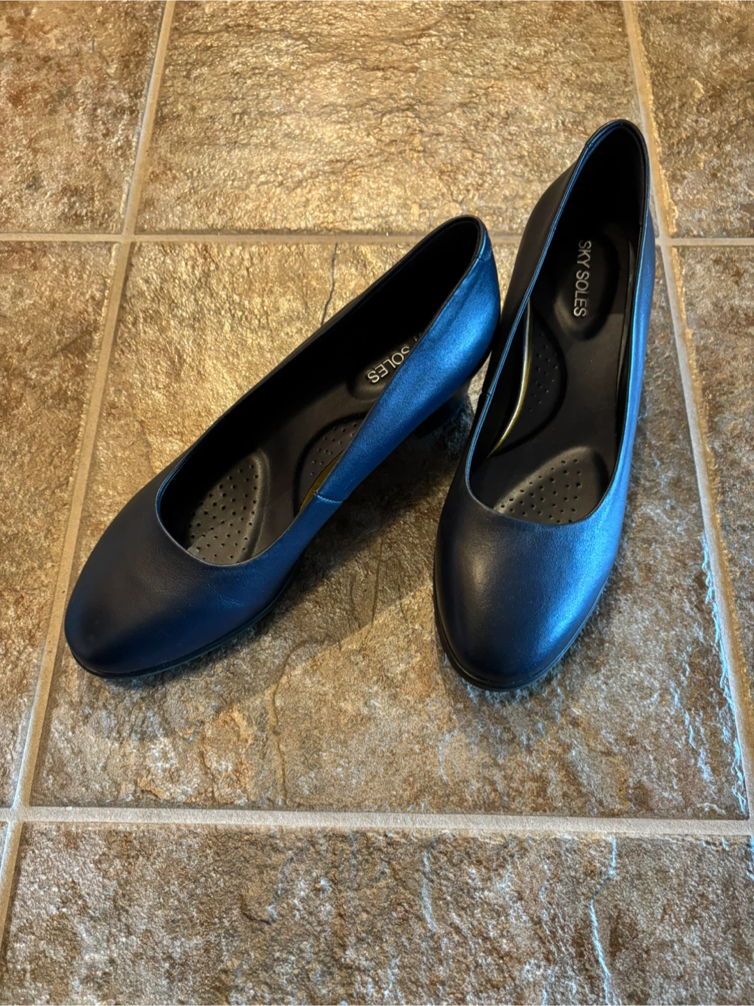 Navy Blue Sky Soles Dress Shoes - photo 3