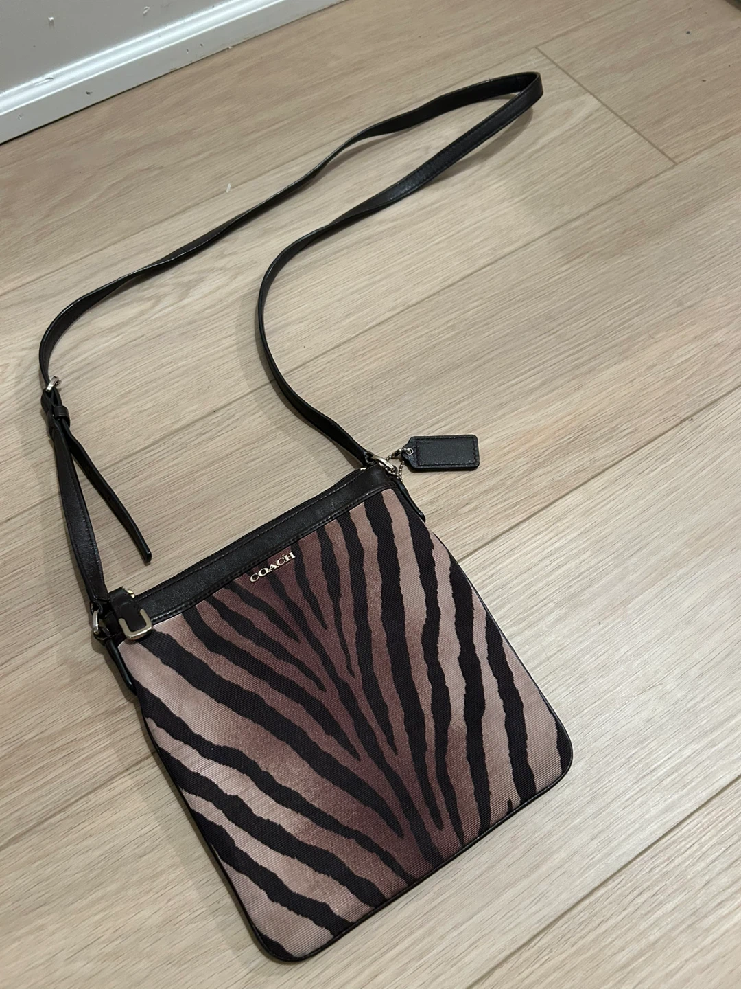 Coach Zebra Print Crossbody Bag - photo 2