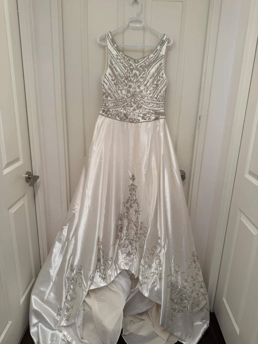 White Beaded Wedding Dress