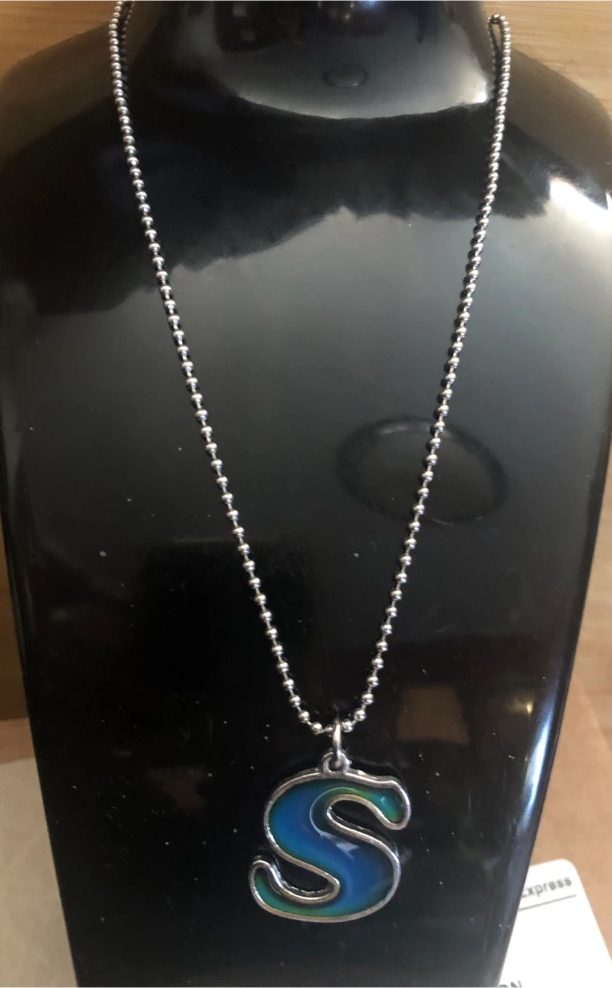 Letter S Mood Necklace