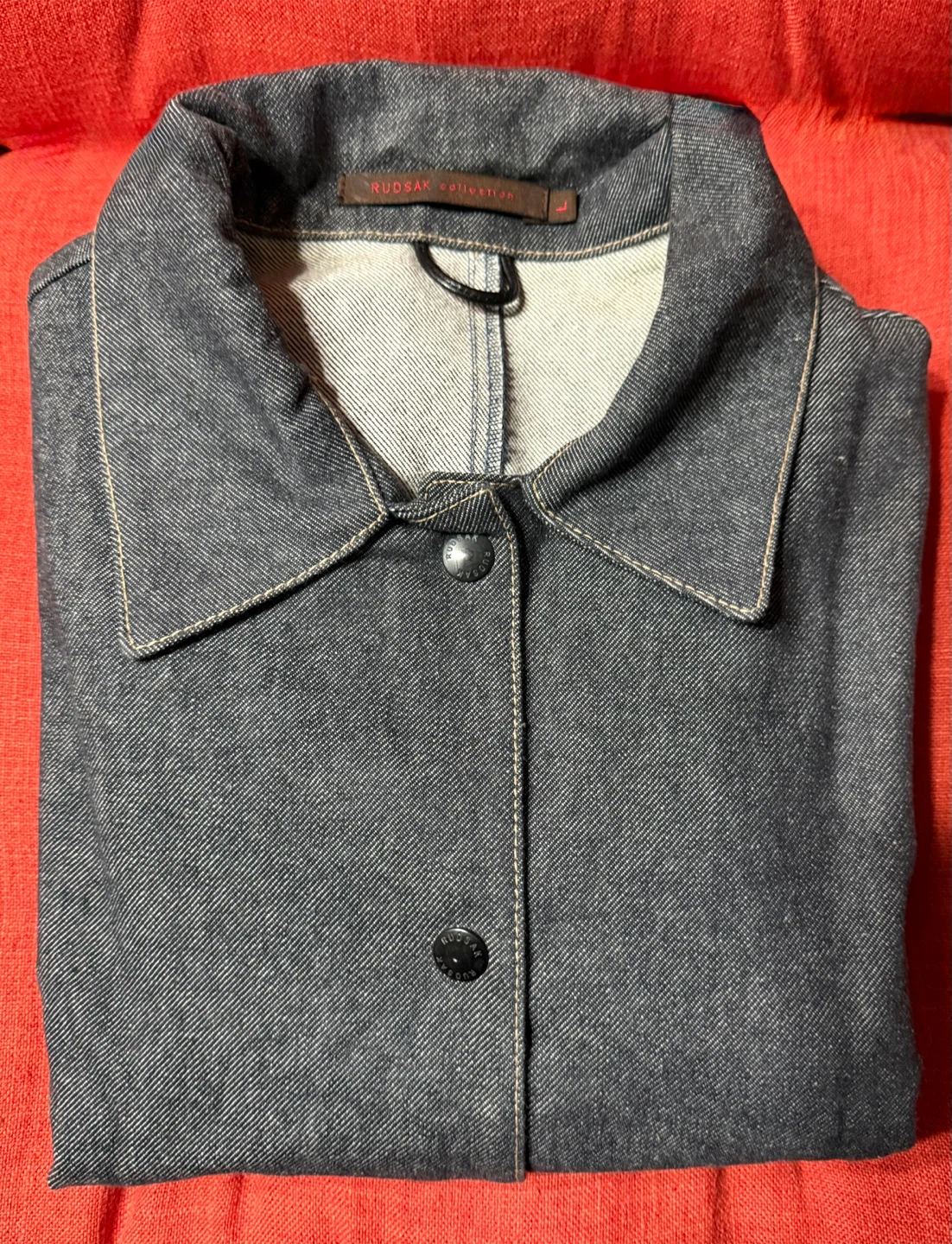 RUDSAK COLLECTION Denim Jacket with Leather Trim - photo 2