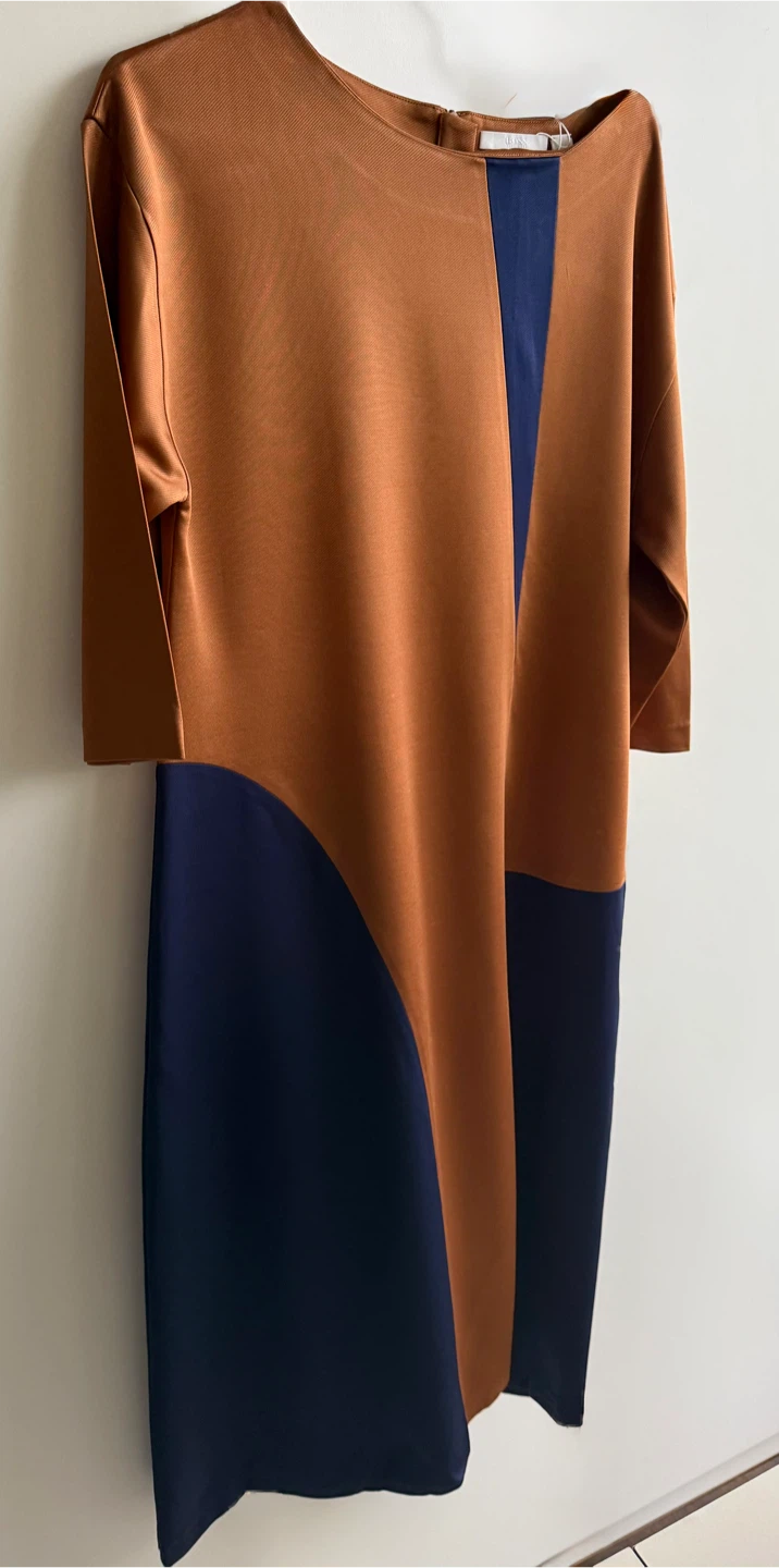 HUGO BOSS-Colour-blocked Midi Dress