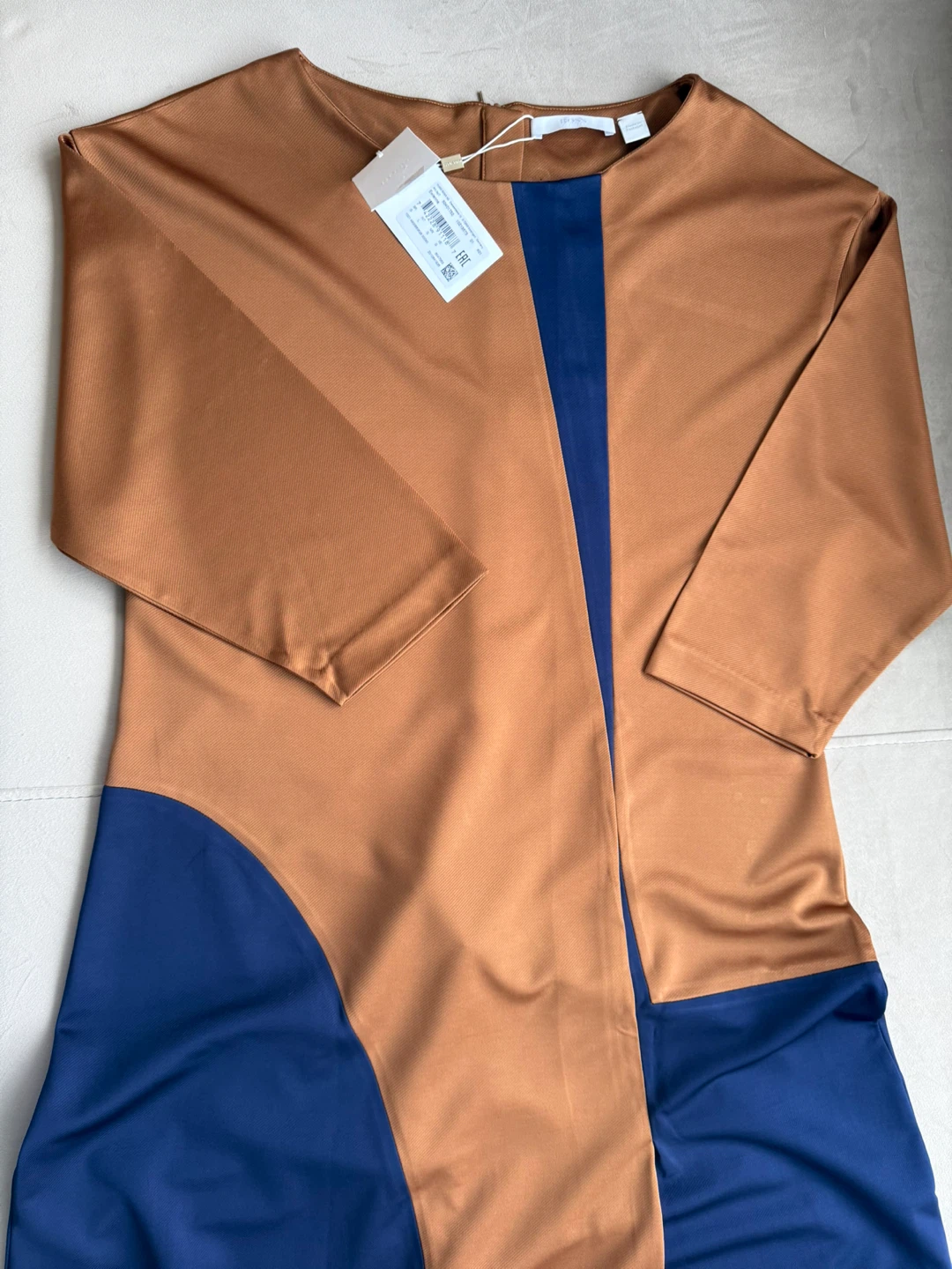 HUGO BOSS-Colour-blocked Midi Dress - photo 2