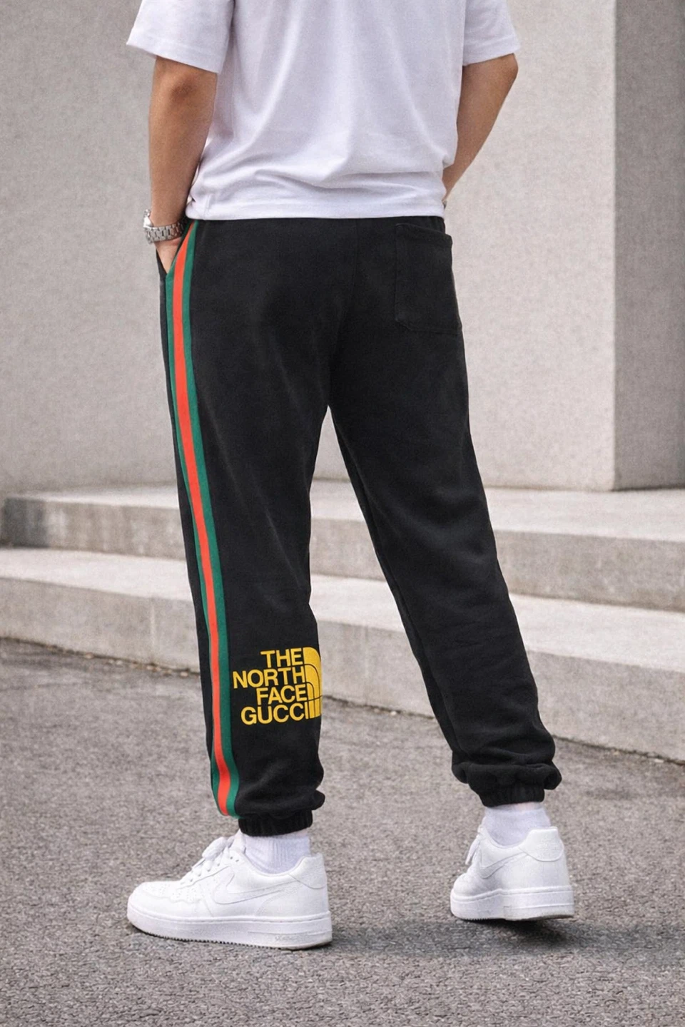 Gucci x The North Face Sweatpants Black Joggers-Small