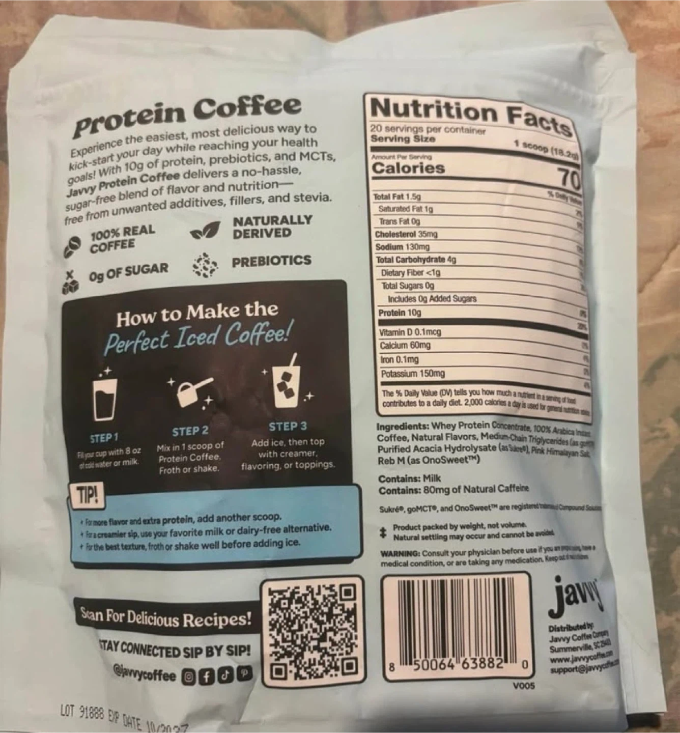 Javy Protein Coffee French Vanilla - photo 2