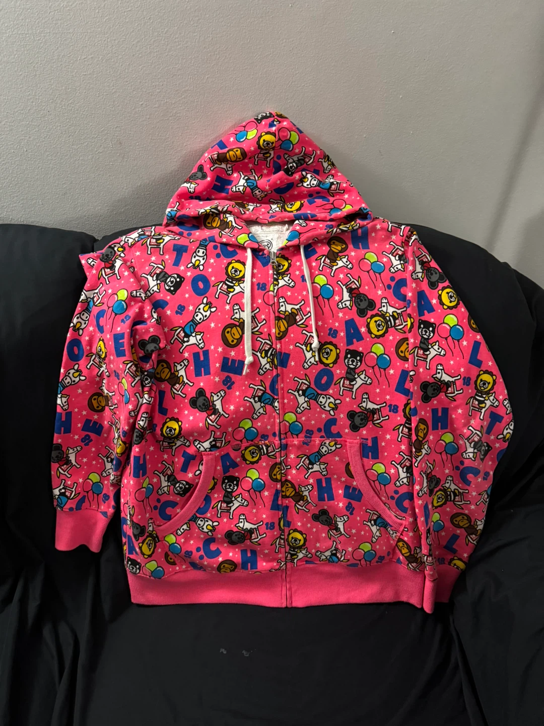 Black Chocolate Full Zip Hoodie - All Over Print