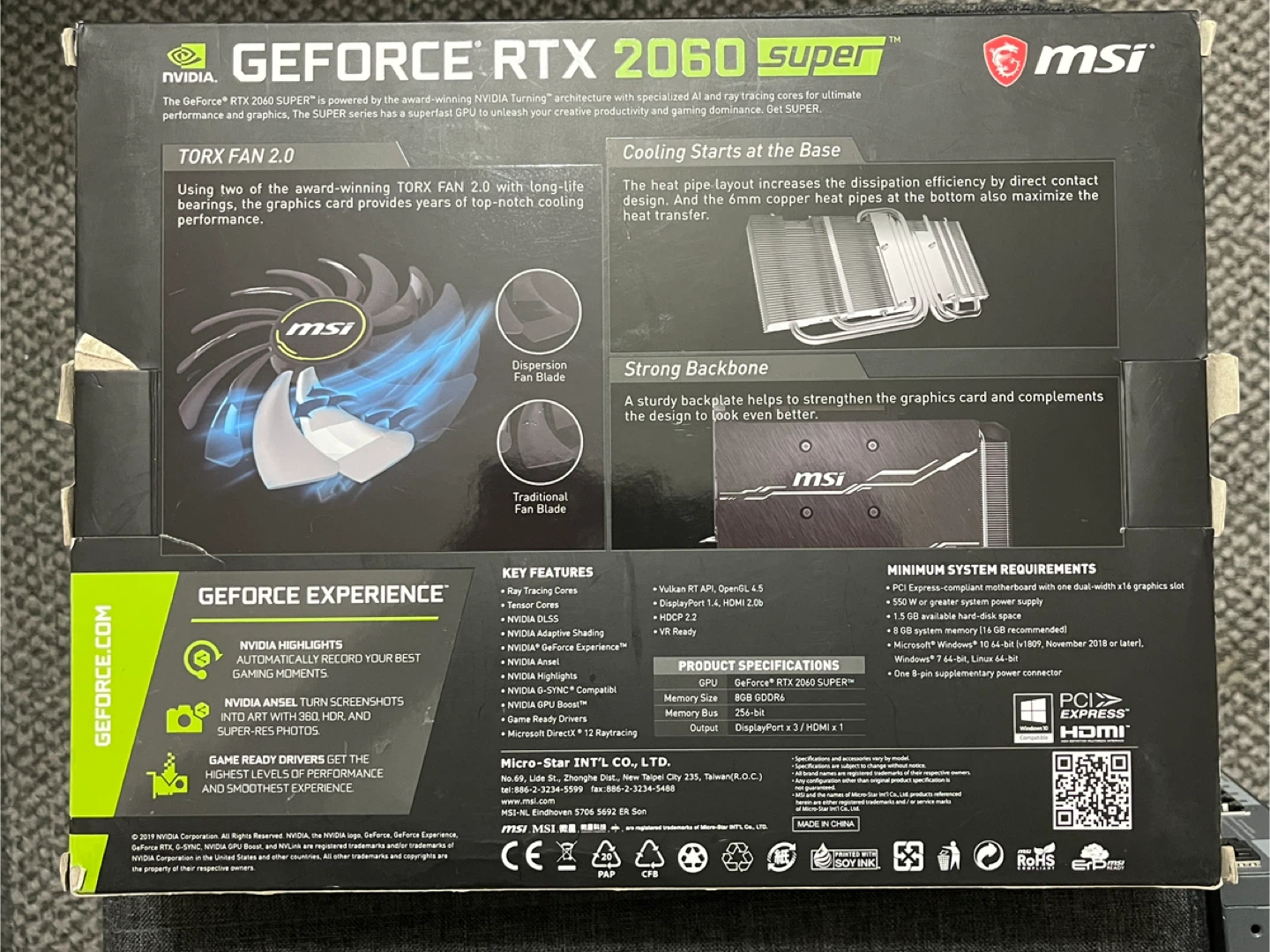 Graphics Card  MSI GeForce RTX 2060 Super Ventus OC Edition - photo 2