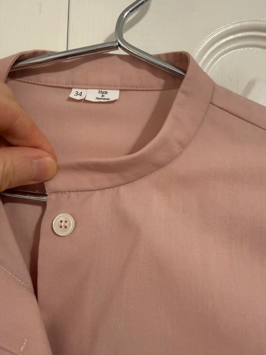 Women's Pink Long Sleeve Button-Up Shirt - photo 2