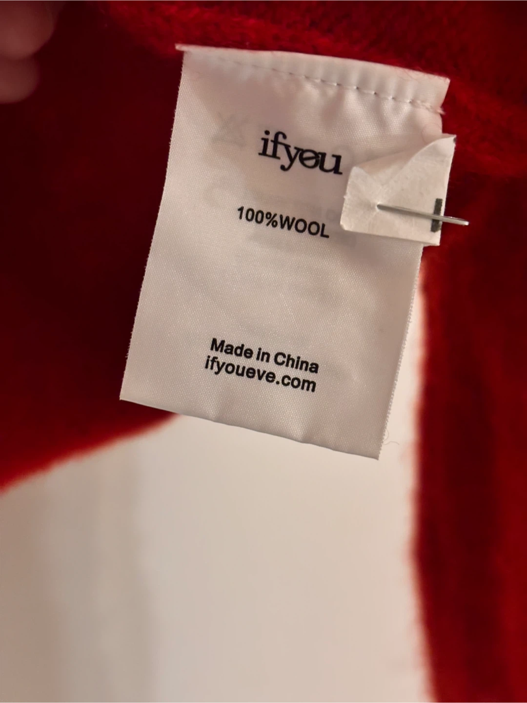if youu Red 100% Wool Cardigan - photo 2