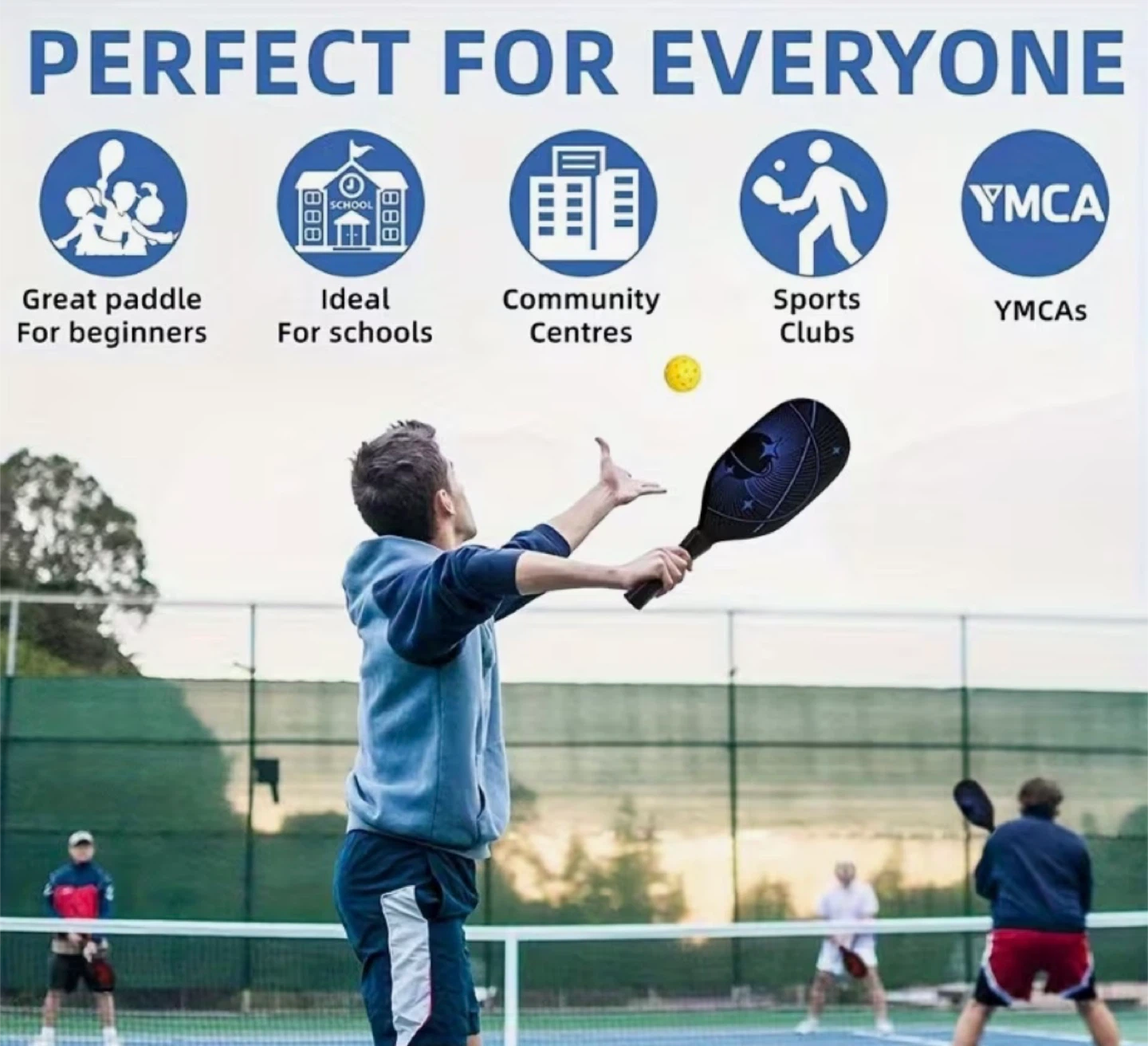 Pickleball Paddle Set with Balls and Bag - photo 3