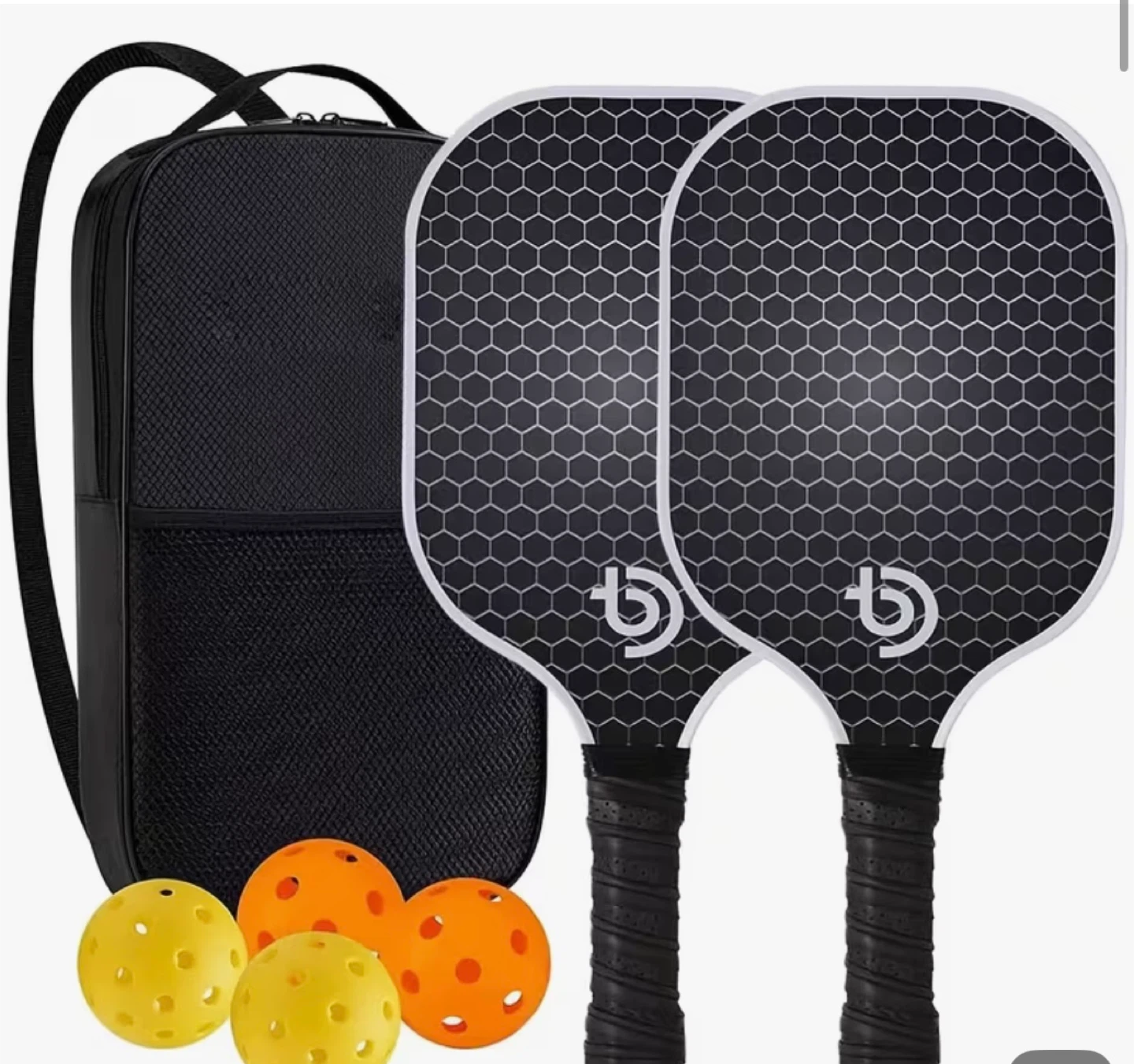 Pickleball Paddle Set with Balls and Bag