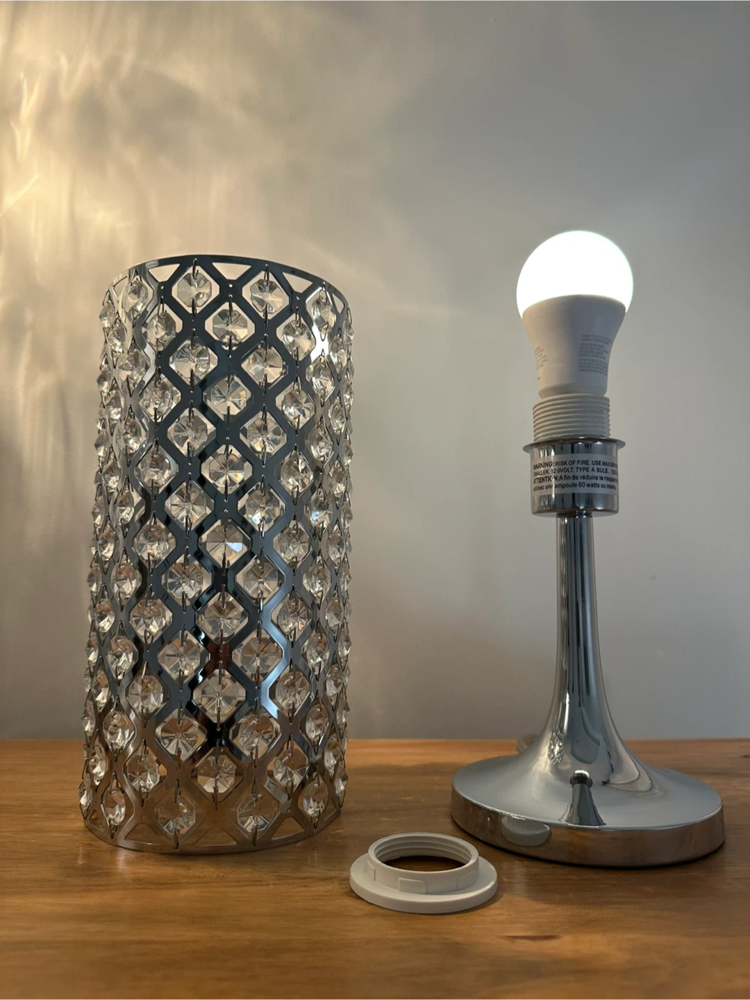 Glam Crystal Accent Table Lamp - photo 3