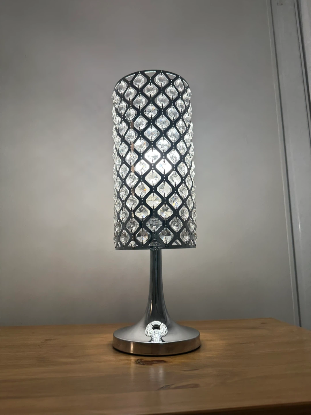 Glam Crystal Accent Table Lamp