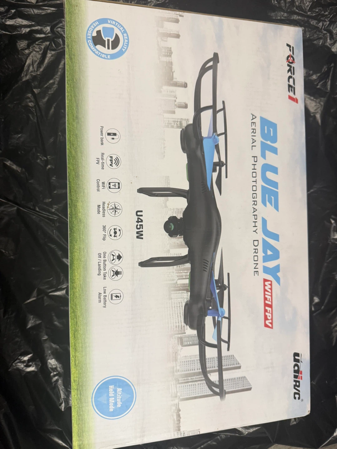 FORCE1 Blue Jay U45W WiFi FPV Aerial Photography Drone