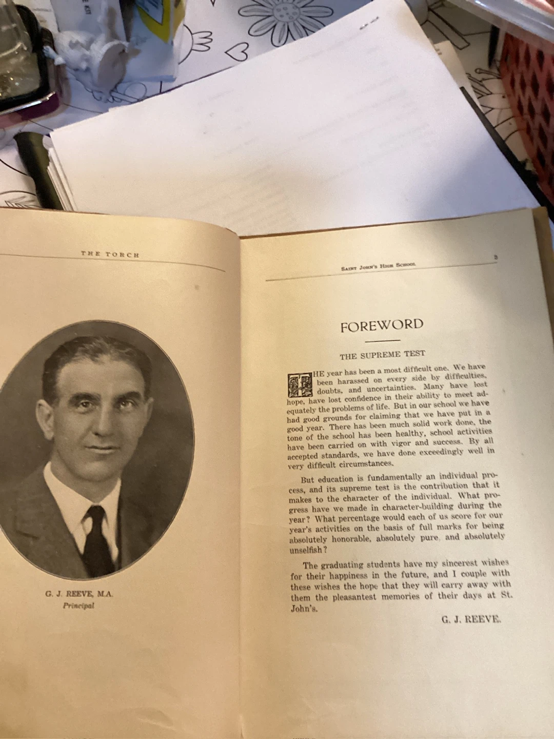 The Torch Yearbook 1932-1933 Saint John's High School Winnipeg - photo 3