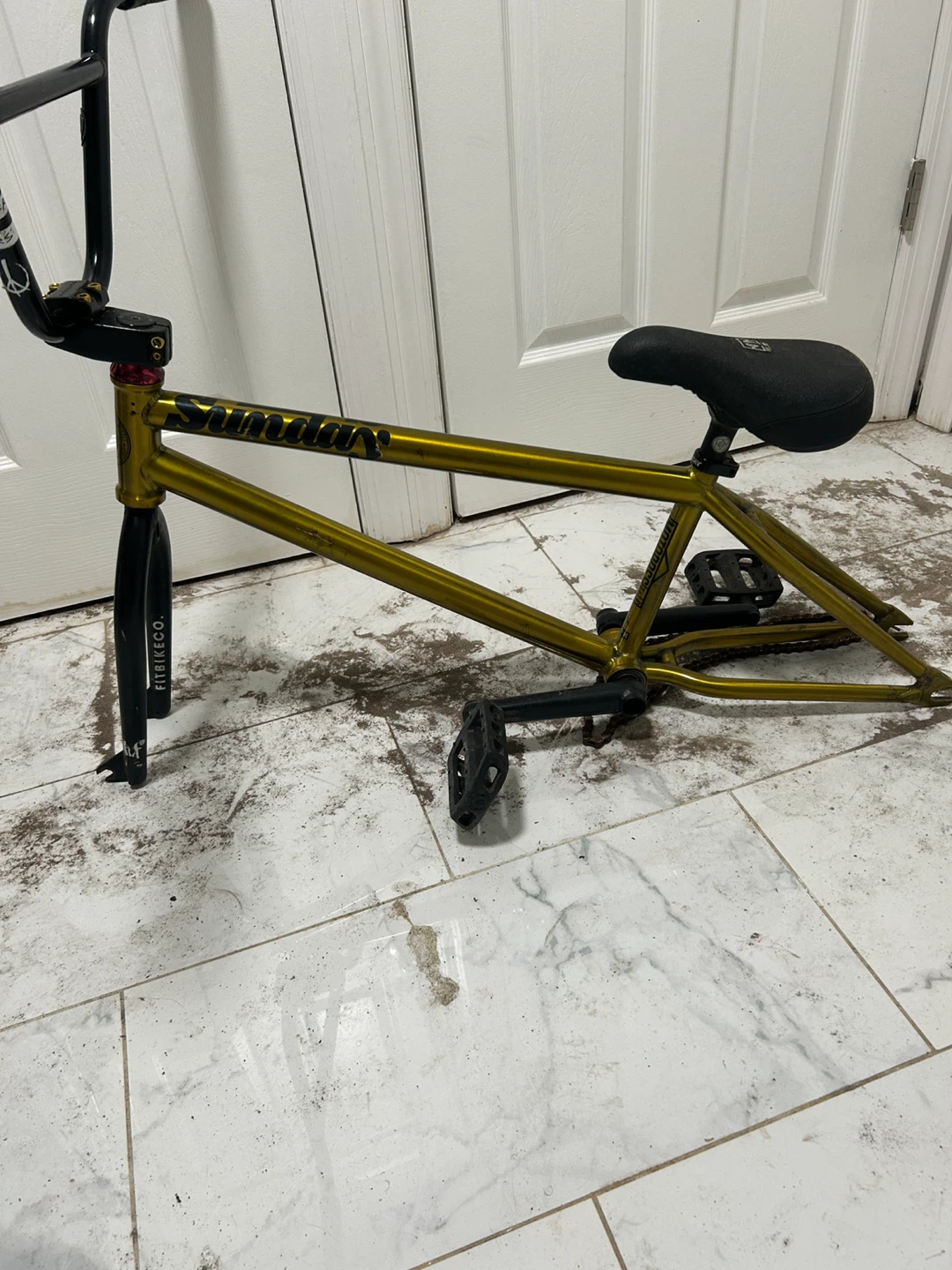 Sunday BMX Bike Frame with Wheels and Seat