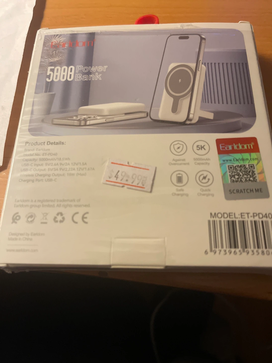 Earldom Mag-safe PD20W Power Bank 5000mAh - photo 2