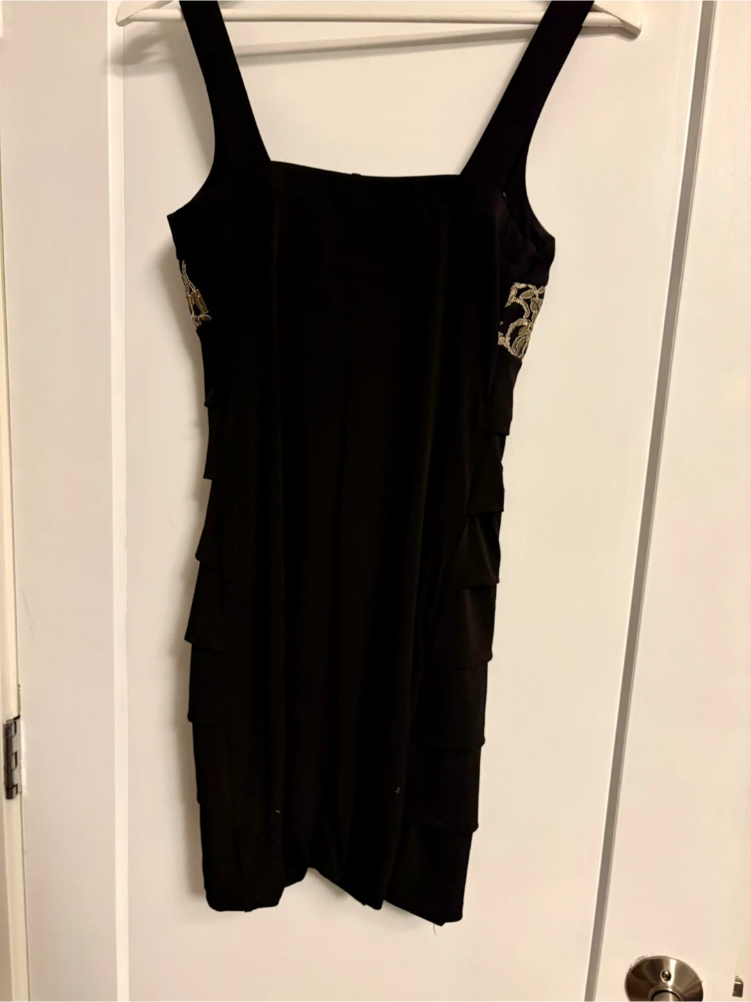 Black Lace Sheath Dress Size 10 - photo 3