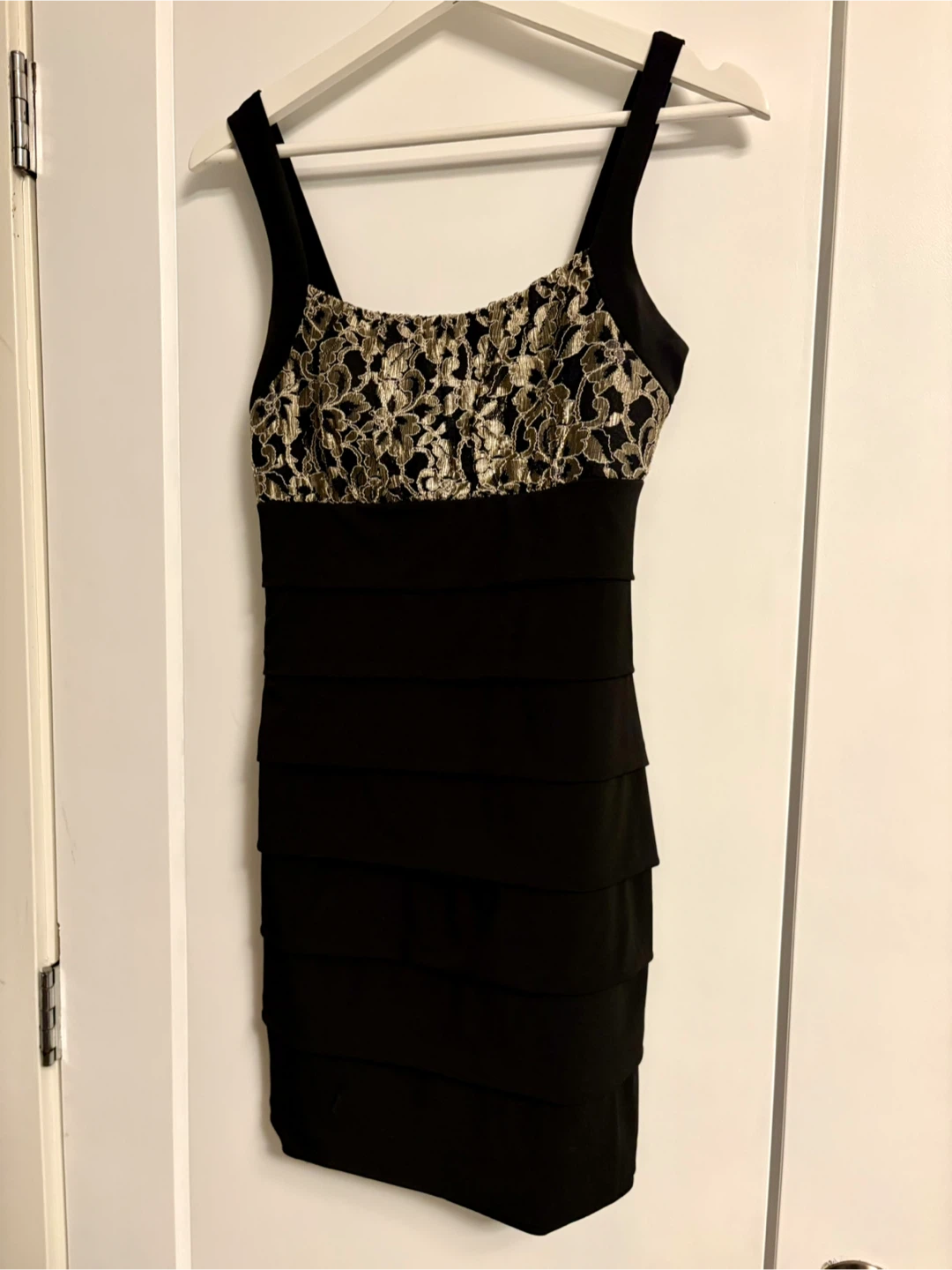 Black Lace Sheath Dress Size 10