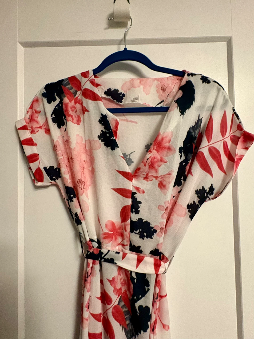 Floral Maxi Dress with Belt - photo 2