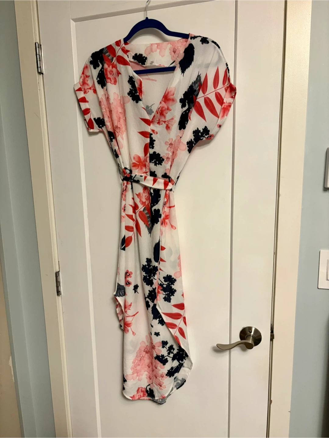 Floral Maxi Dress with Belt