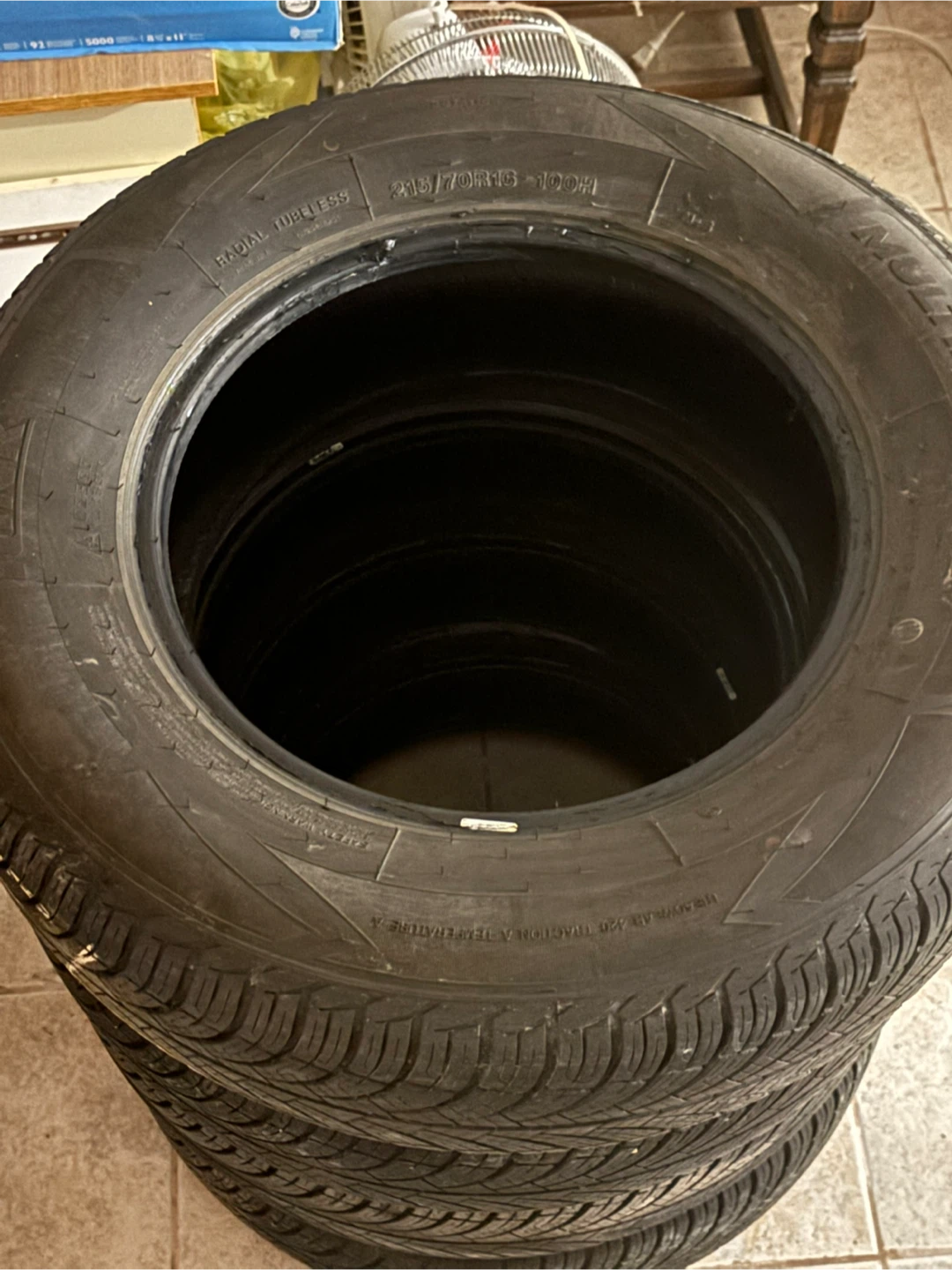 Set of 4, 215/70R16, All Season Tires - photo 2