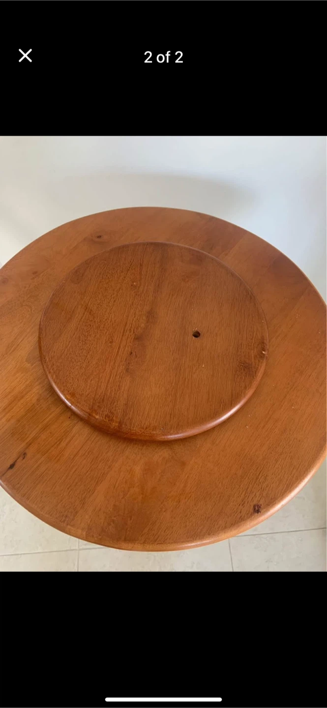 Round Wooden Lazy Susan - photo 2