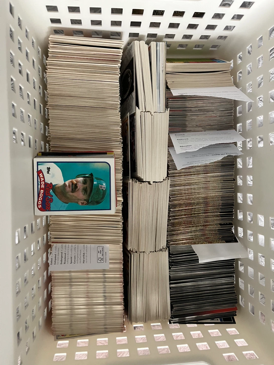 Box of hockey cards various