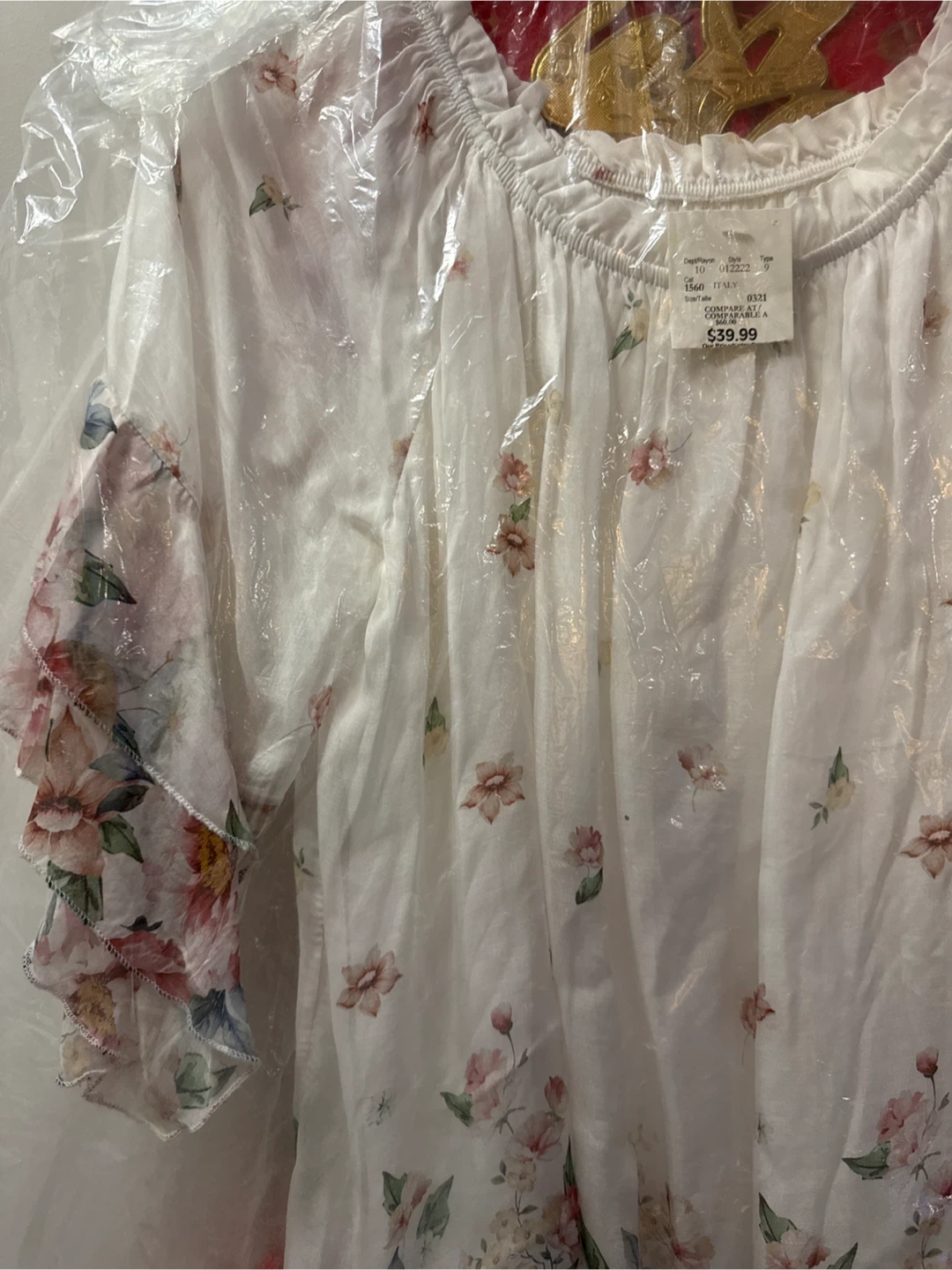 White Floral Blouse - photo 2