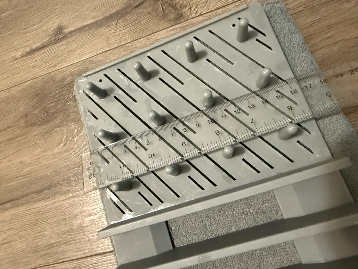 Grey Dish Drying Rack with Microfiber Mat - photo 5