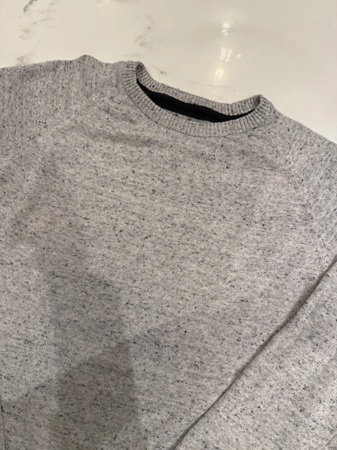 Buffalo Knit Sweater - Grey Speckled - Size S - photo 5