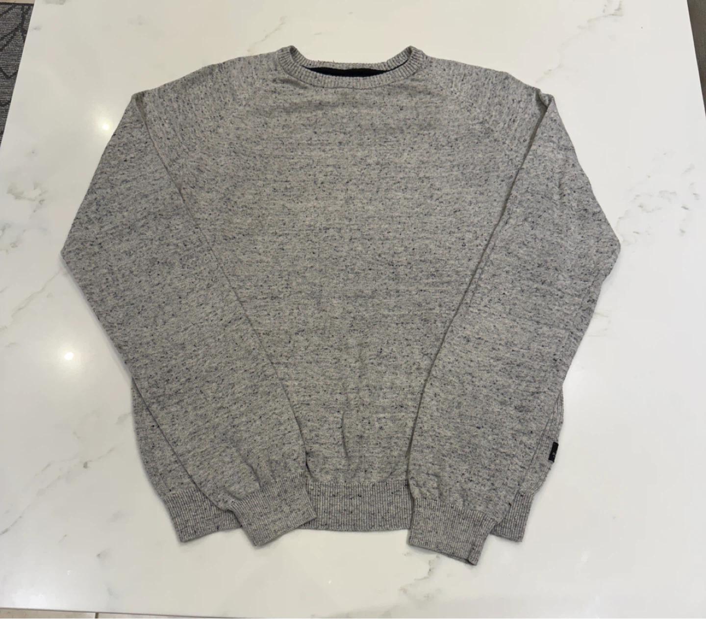 Buffalo Knit Sweater - Grey Speckled - Size S