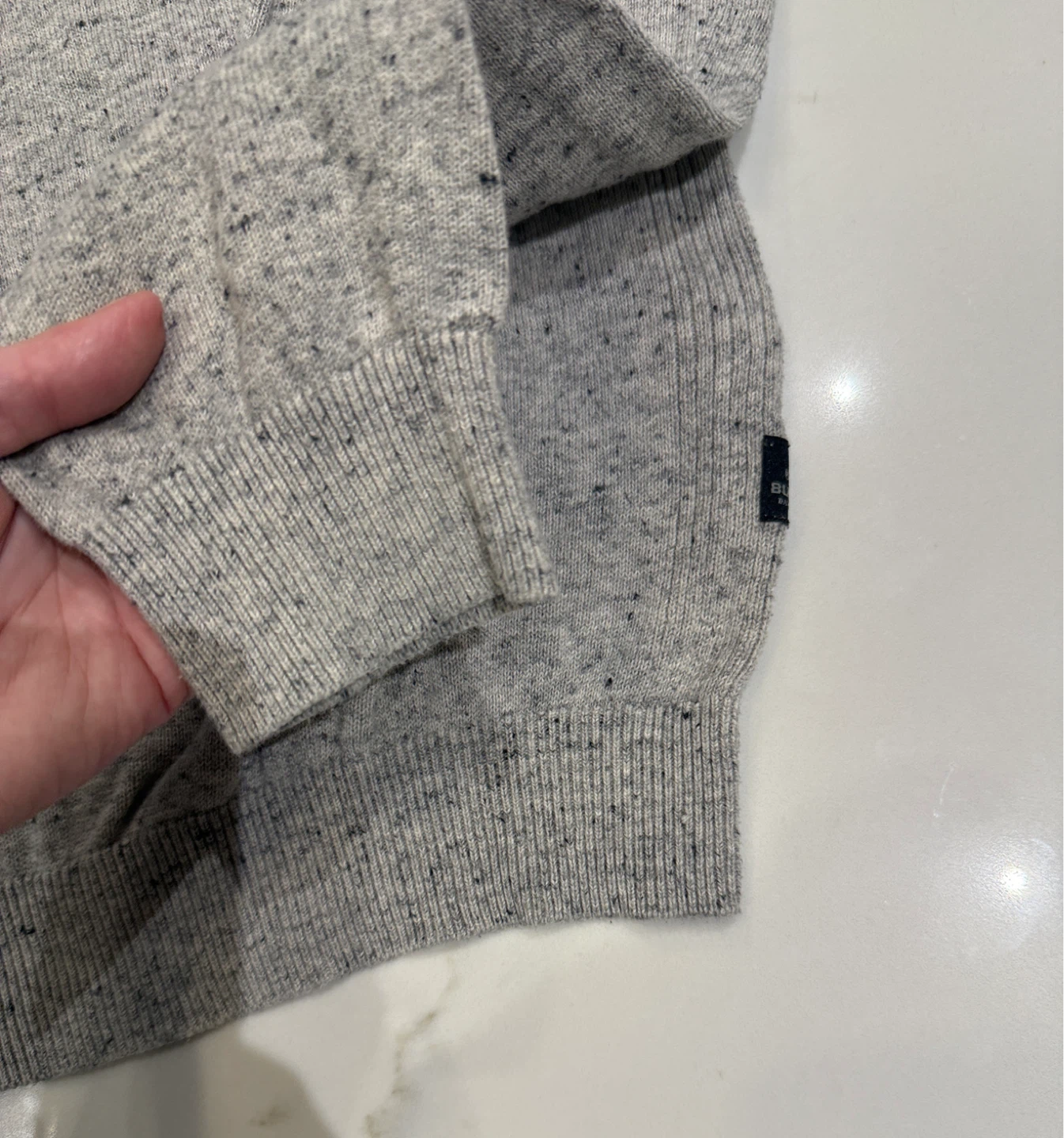 Buffalo Knit Sweater - Grey Speckled - Size S - photo 2