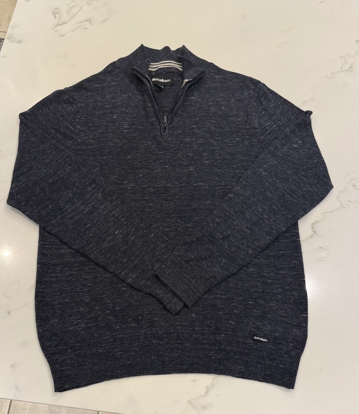 Threadbare Quarter Zip Sweater