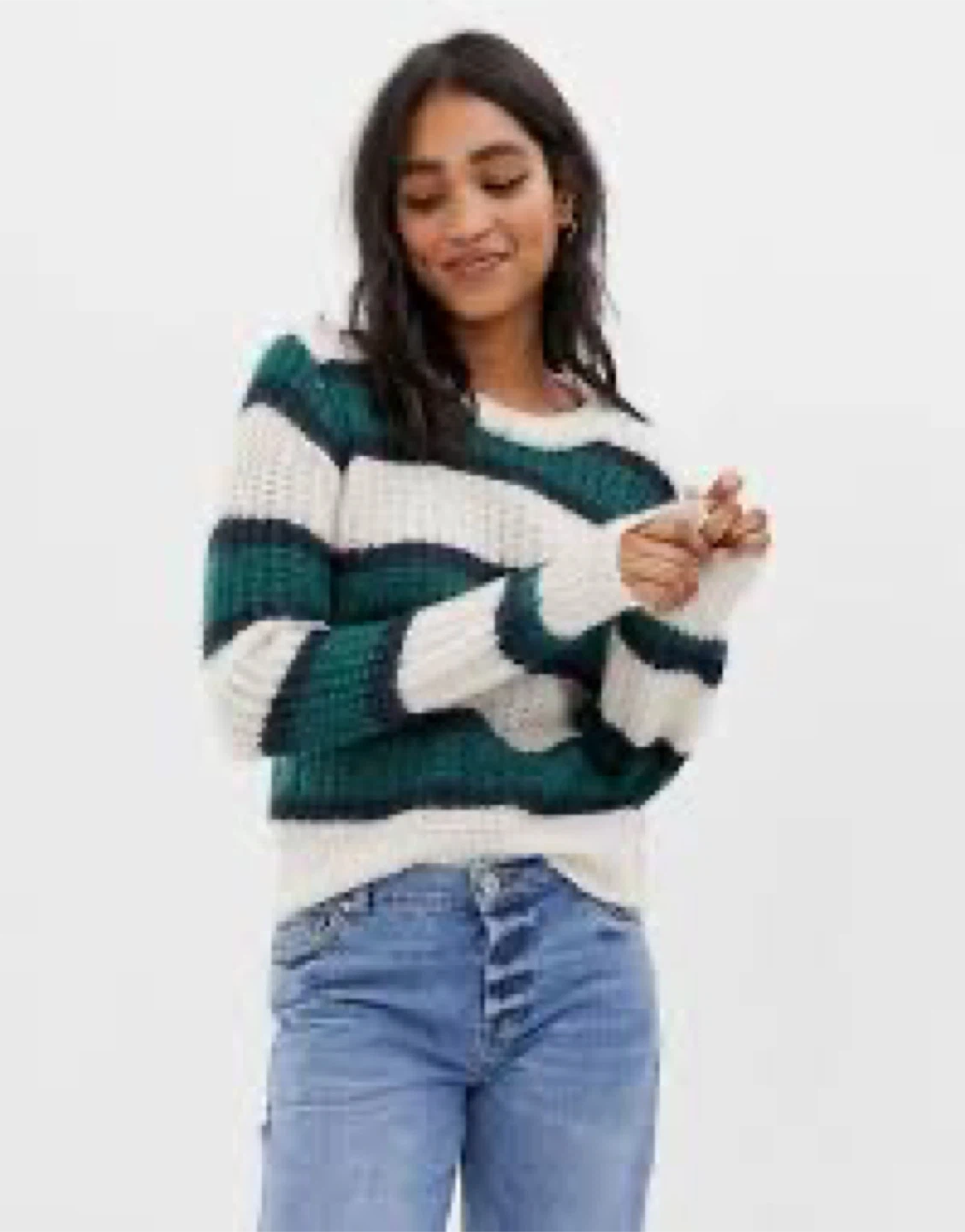 Abercrombie & Fitch Striped Knit Sweater Size M