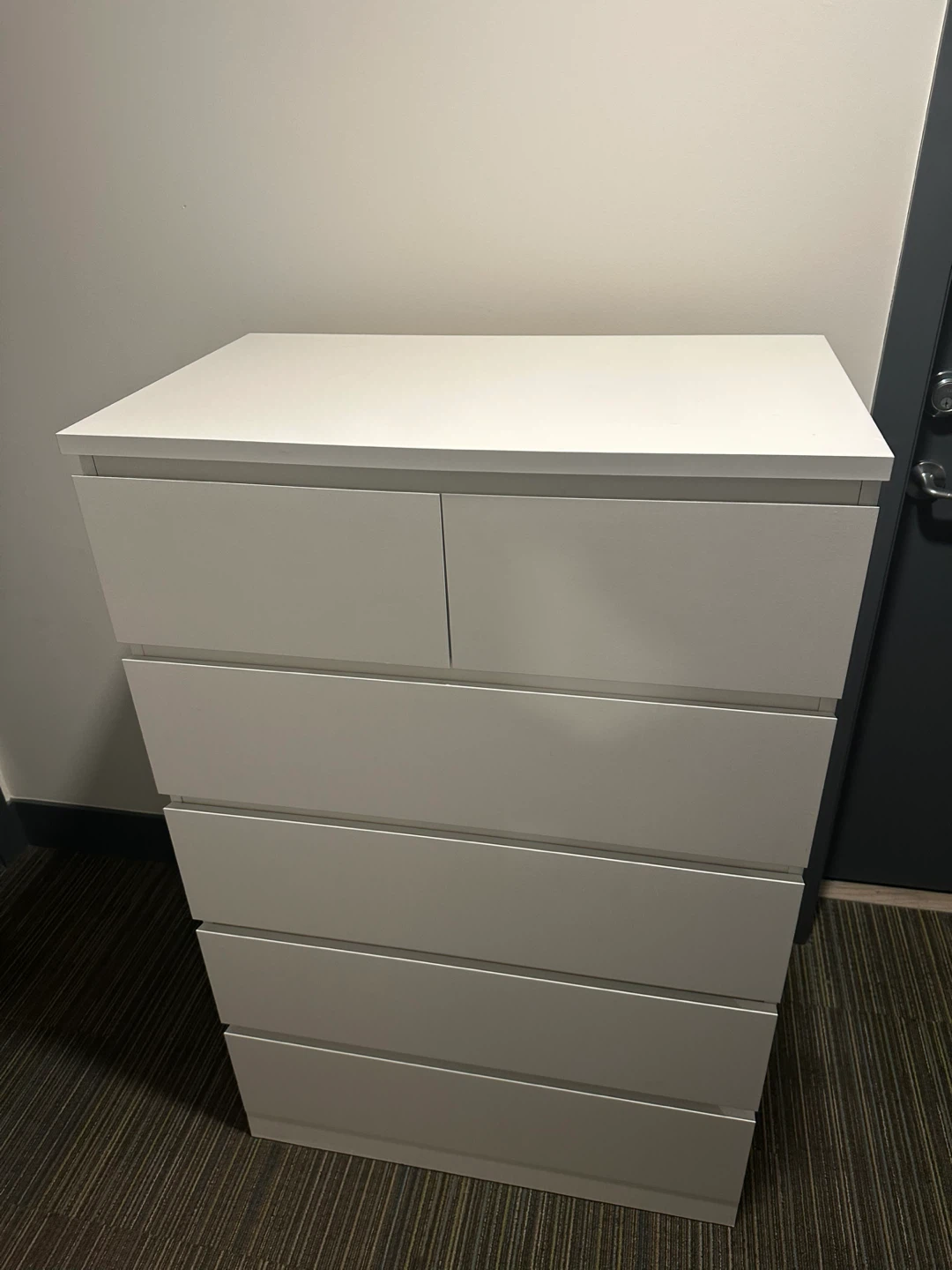Ikea white 6 drawers dresser * Delivery Included
